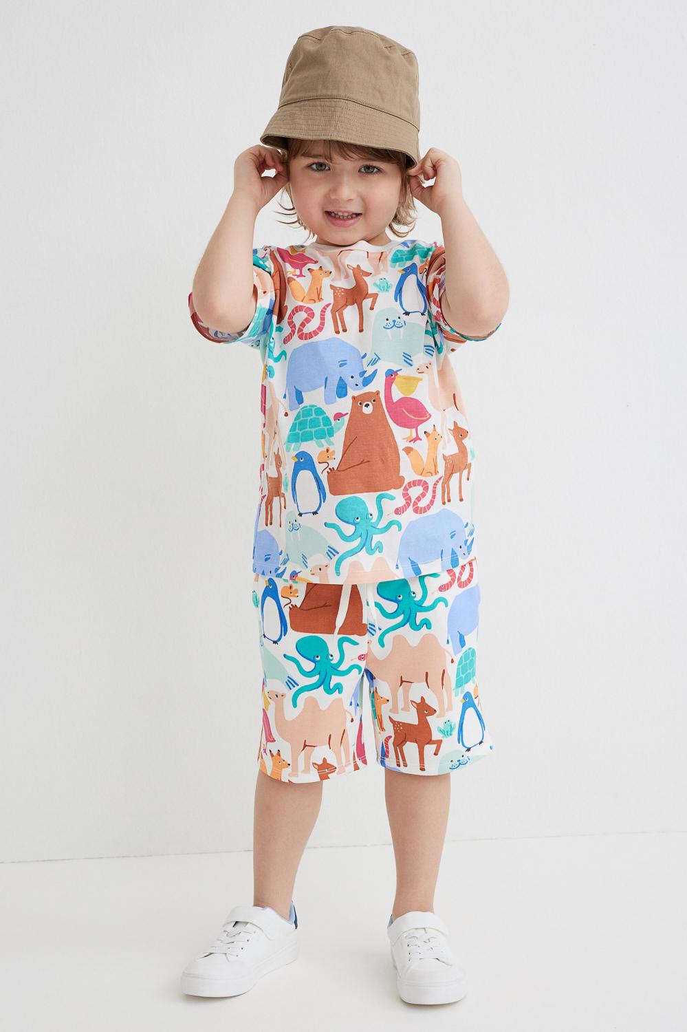 Футболка бавовняна для хлопчика H&M 1034609-001 134-140 см 8-10 років Різнокольоровий (75611)