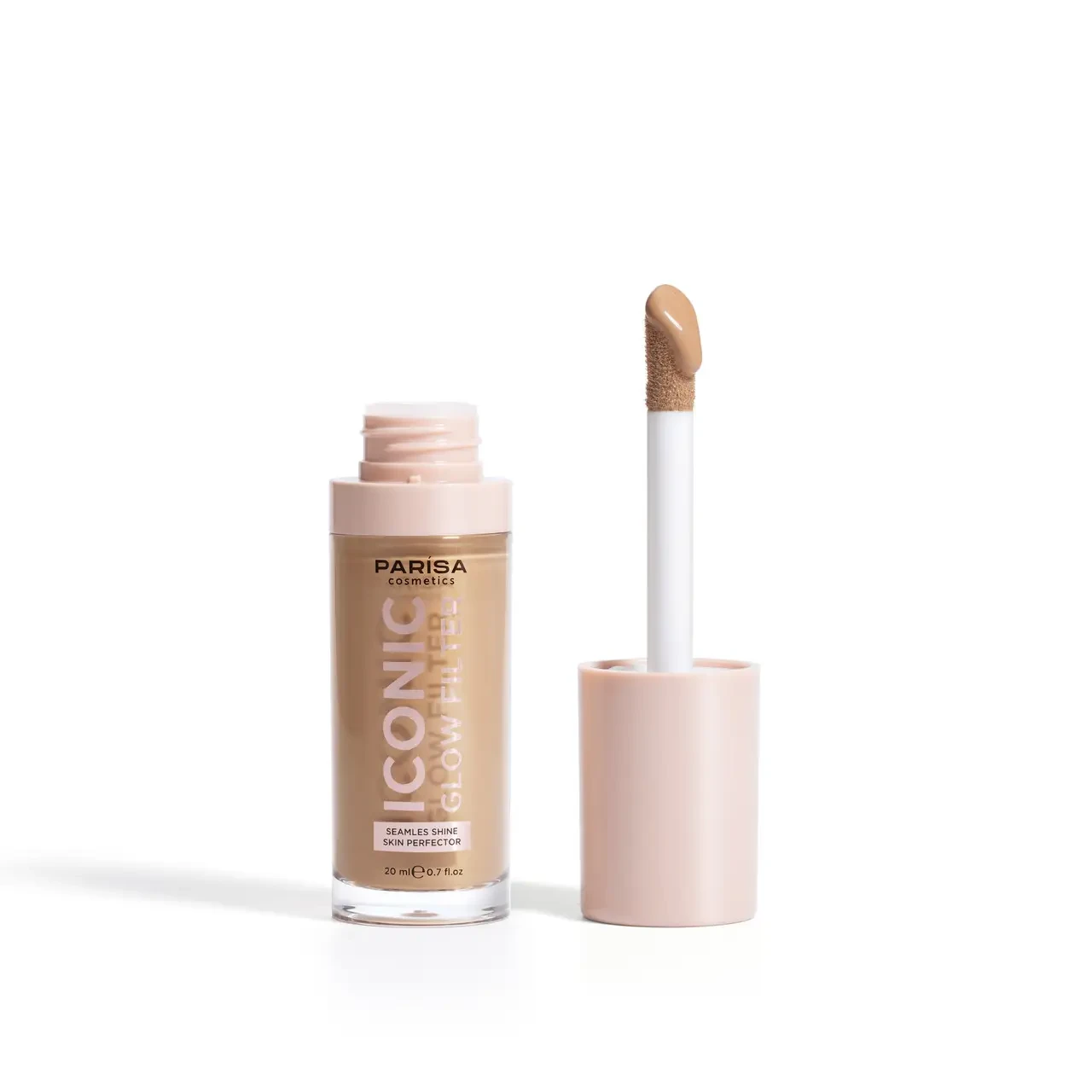 Тональна основа-флюїд з ефектом сяйва PARISA COSMETICS Iconic Glow Filter GFP2406 тон 606 Golden Medium - фото 2 Тональна основа-флюїд з ефектом сяйва PARISA COSMETICS Iconic Glow Filter GFP2406 тон 606 Golden Medium - фото 2