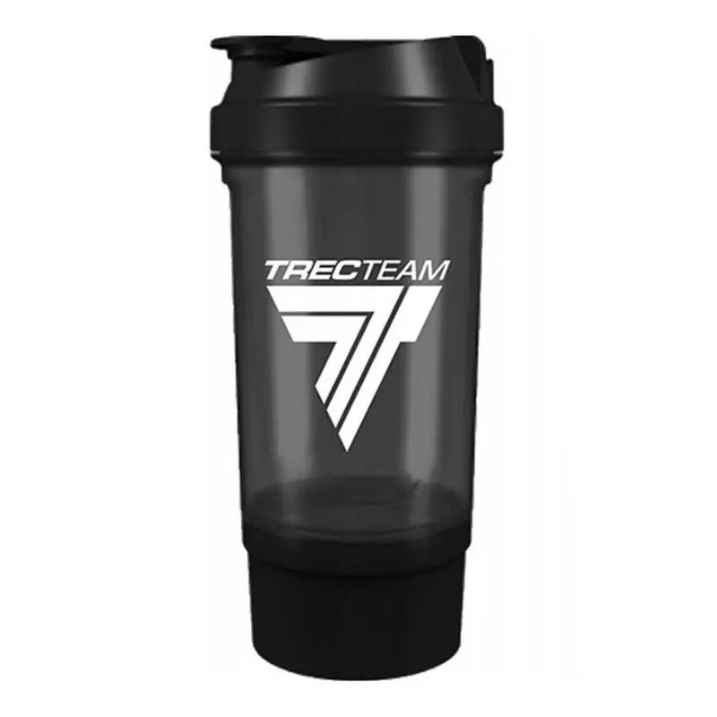 Шейкер с отсеком Trec Nutrition Trec Shaker 500 Travel 500 мл Черный (09409-02)