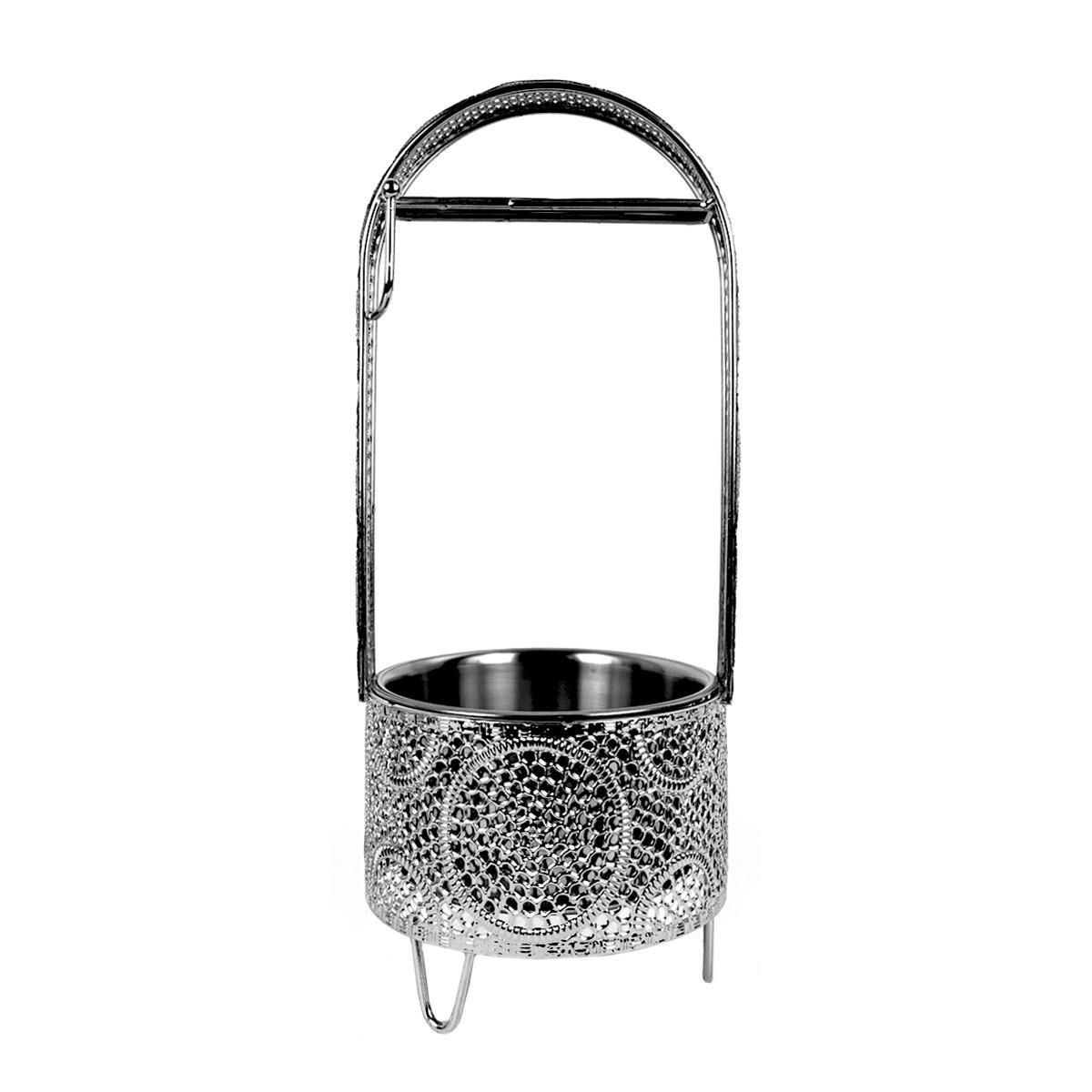 Корзина для угля Aztec Silver L - фото 2