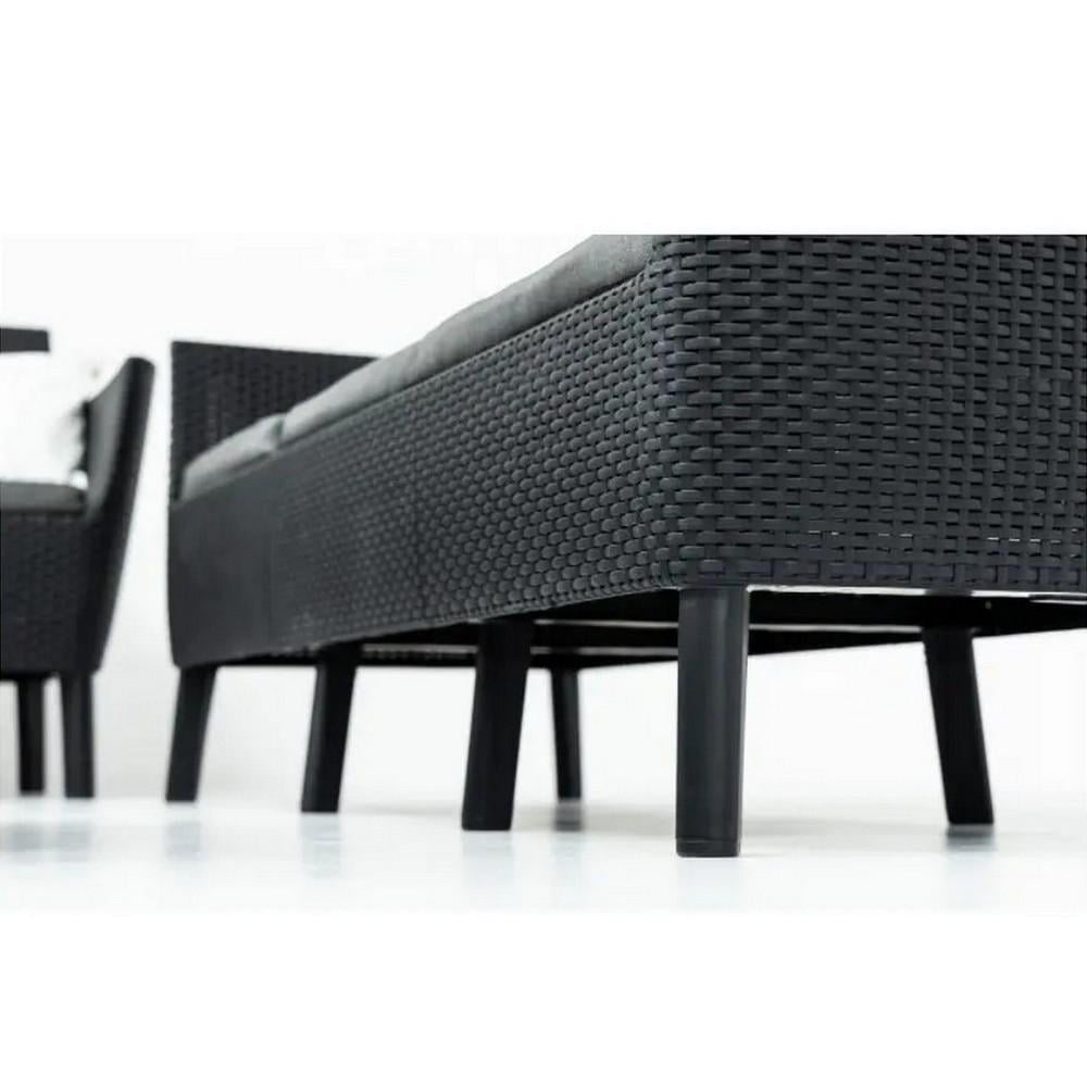 Диван садовий Keter Salemo 3 seater sofa Графітовий (244100) - фото 3