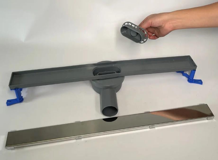 Трап зливний для душу MAXIFLOW Pera Line з решіткою/під плитку 60 см (3154.0Y050K.060.1) - фото 4