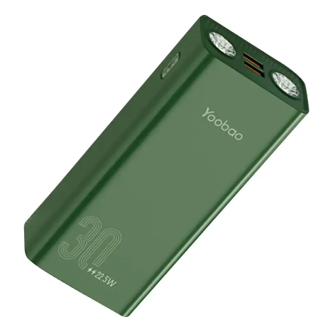 Повербанк Yoobao L30 30000 mAh Fast Charging Green - фото 3