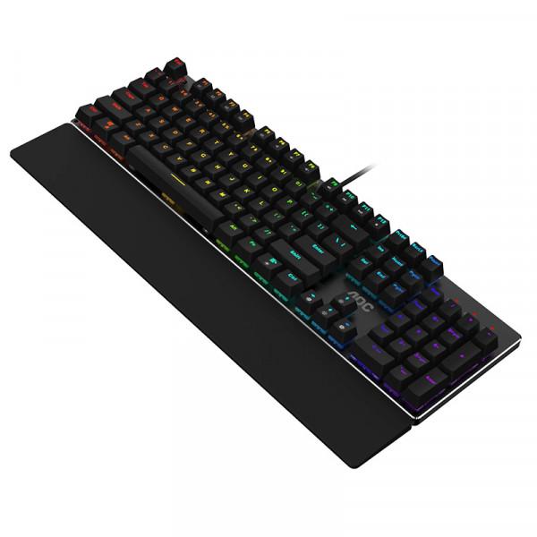 Клавиатура игровая механическая AOC GK500DR2R Gaming RGB USB Outemu Red Switch (13464875) - фото 3