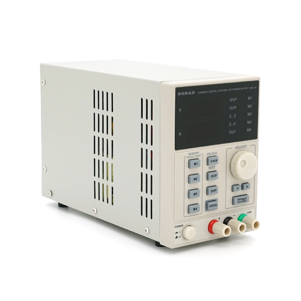 Блок питания с цифровой индикацией Korad KA6003D лабораторное для зарядки аккумуляторов и питания приборов 60V 3A (33790)