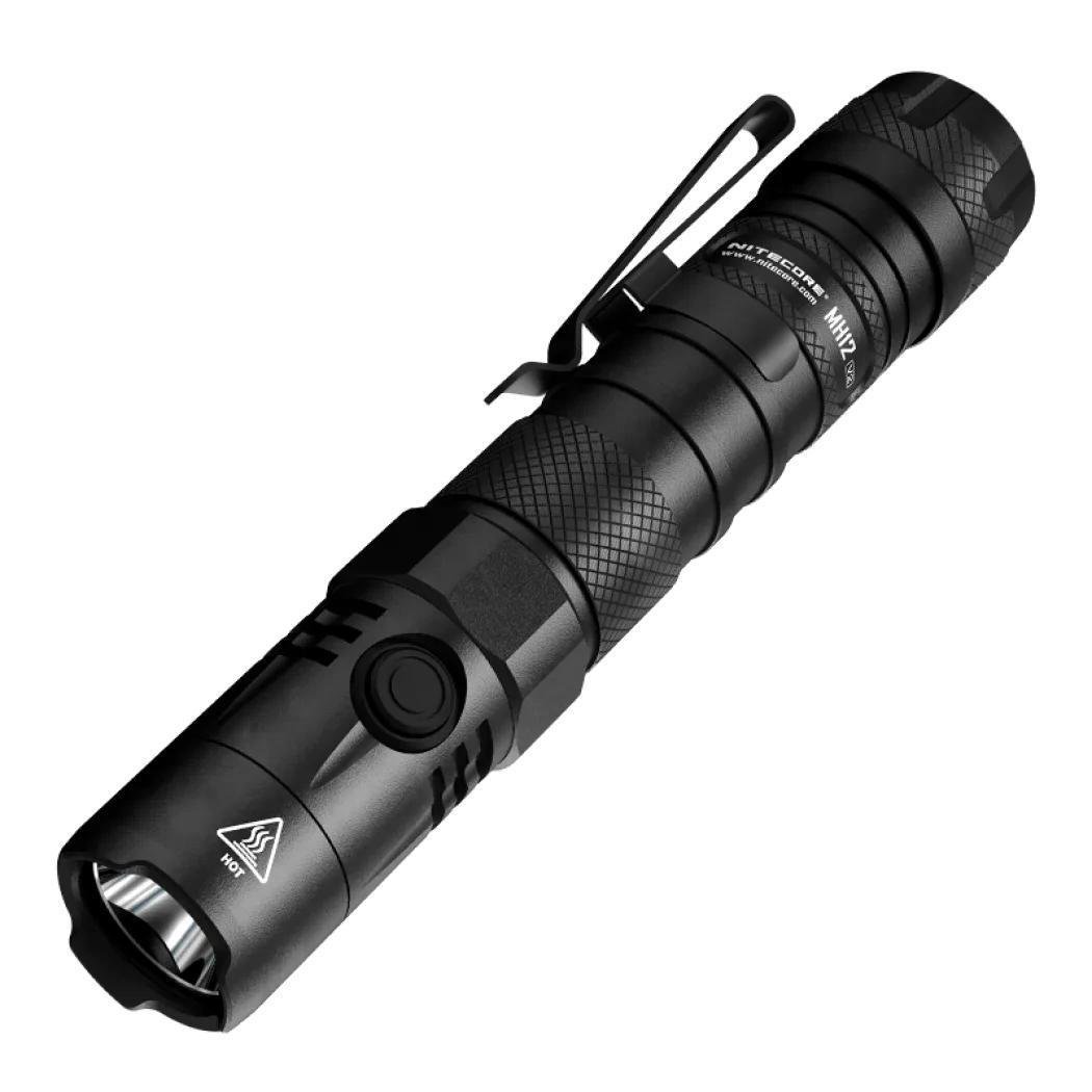 Фонарь Nitecore MH12 V2 USB-Type-C 1200 lm 202 м (27831917)