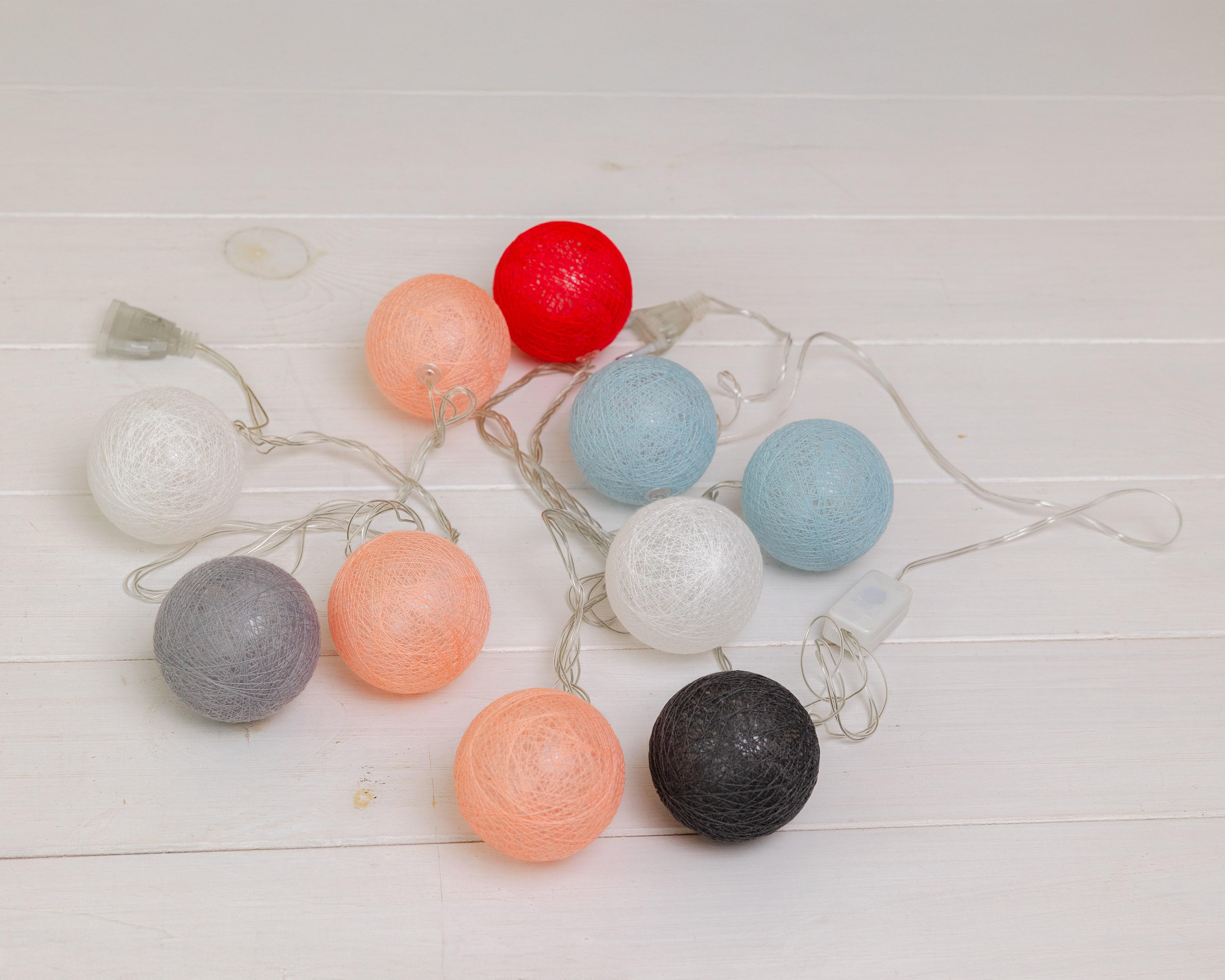 Гирлянда-шарики Микс Разноцветный (0000913)