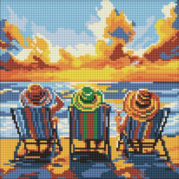 Алмазная мозаика Ideyka Отпуск с подругами 30x30 см (Id-AMO8260)