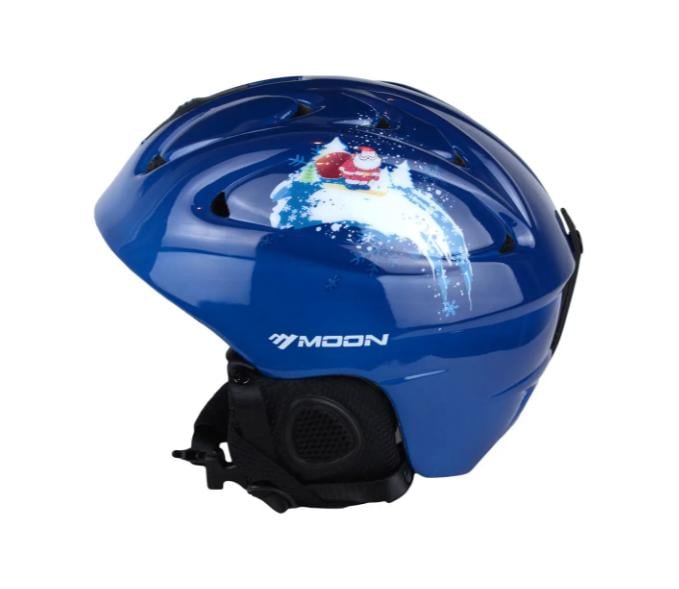 Лижний шолом Moon з малюнком М Синій (ШГ-1504-2) - фото 1 Лижний шолом Moon з малюнком М Синій (ШГ-1504-2) - фото 1