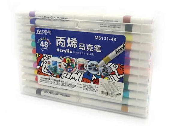 Набор акриловых скетчмаркеров Aodemei Art 48 цветов Набор акриловых скетчмаркеров Aodemei Art 48 цветов