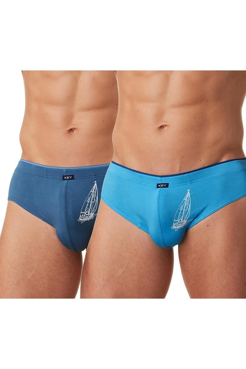 Труси сліп Key р. 48/M Синій (75933)