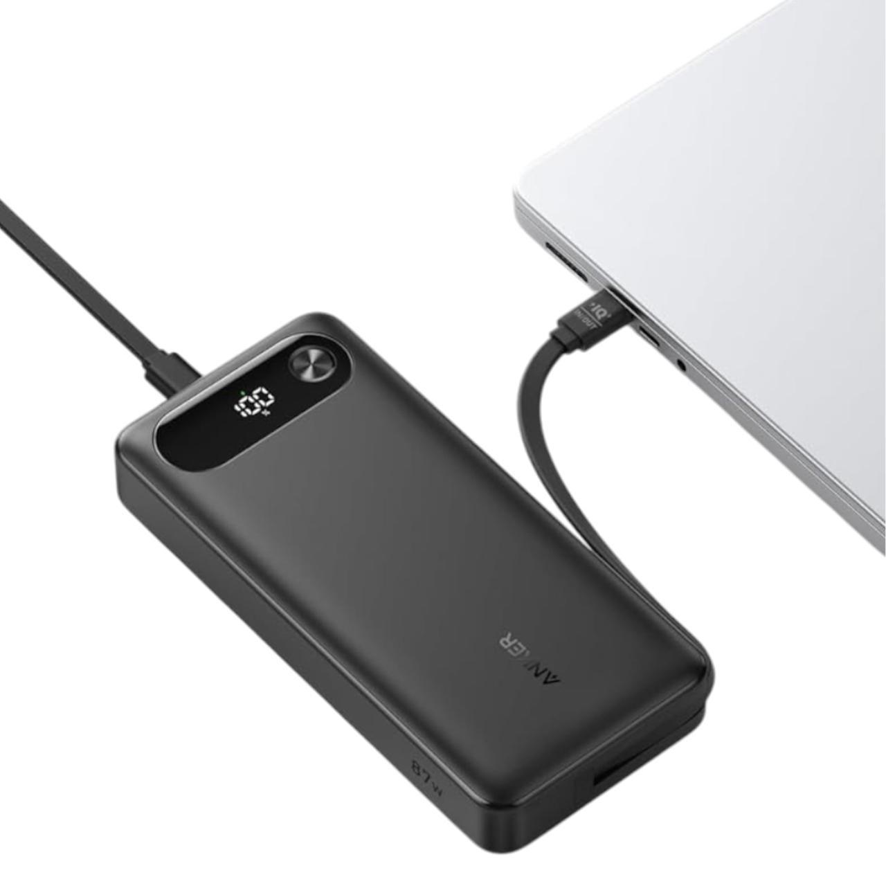 seedaa/A1383-12/ ᐉ Повербанк Anker PowerCore 20000 mAh 87W PD Built-In USB-C Cable
