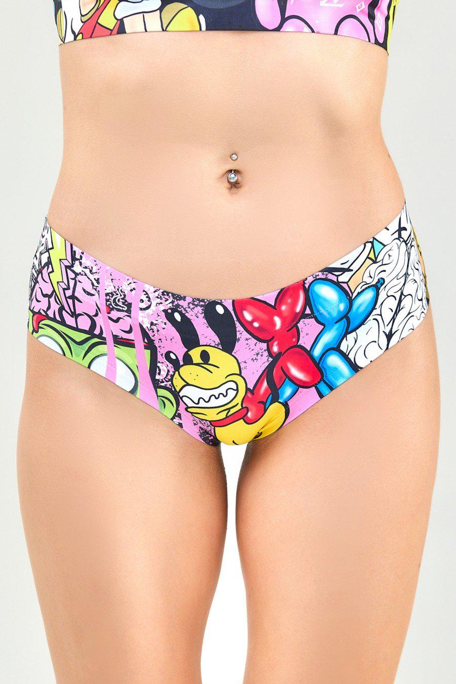 Трусики женские Mememe слип с ярким принтом L Разноцветный (85116-60239-82)