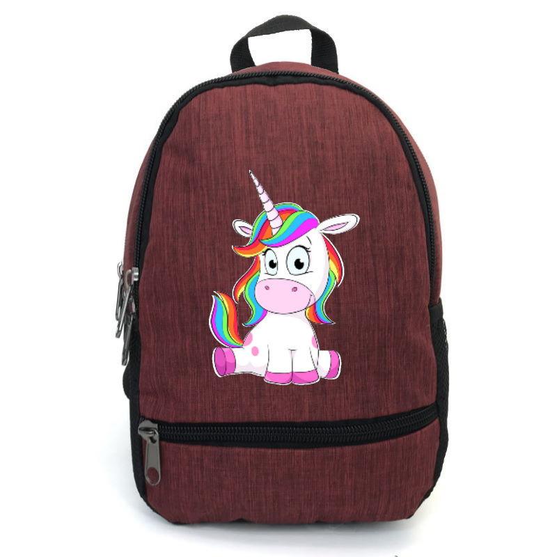 Шкільний рюкзак дитячий Cappuccino Toys EDN-006 з принтом Unicorn 12,5 л Червоний (1369989194)