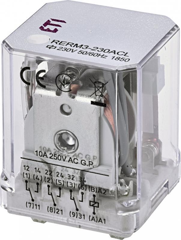 Реле проміжне ETI RERM3-230ACL 16А 3к 250V АС з індикатором (2473061)