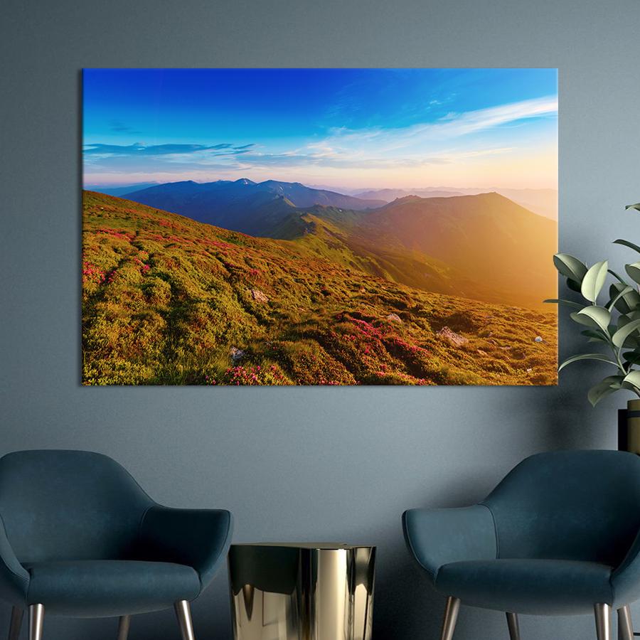 Настенний декор Голубое небо над горами 80x54 см (1901-1)