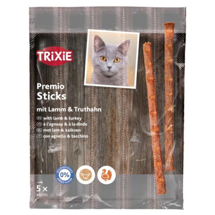 Лакомство для кошек Trixie Quadro-Sticks ягненок/индейка 5 шт. 5 г