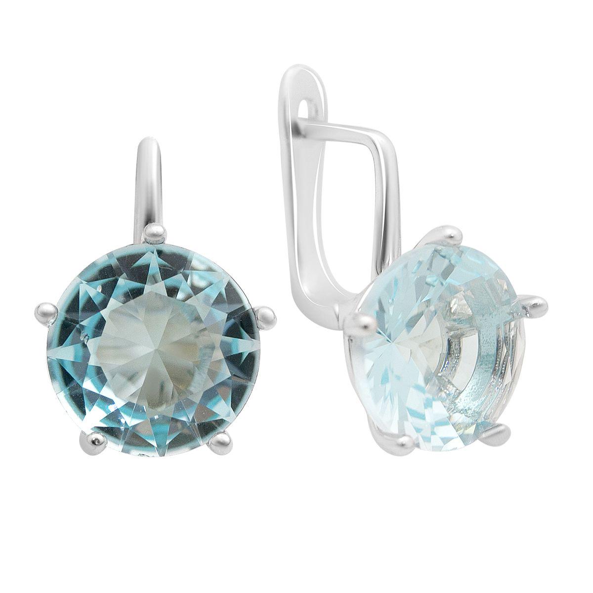 Серьги серебряные с фианитами (2152583)