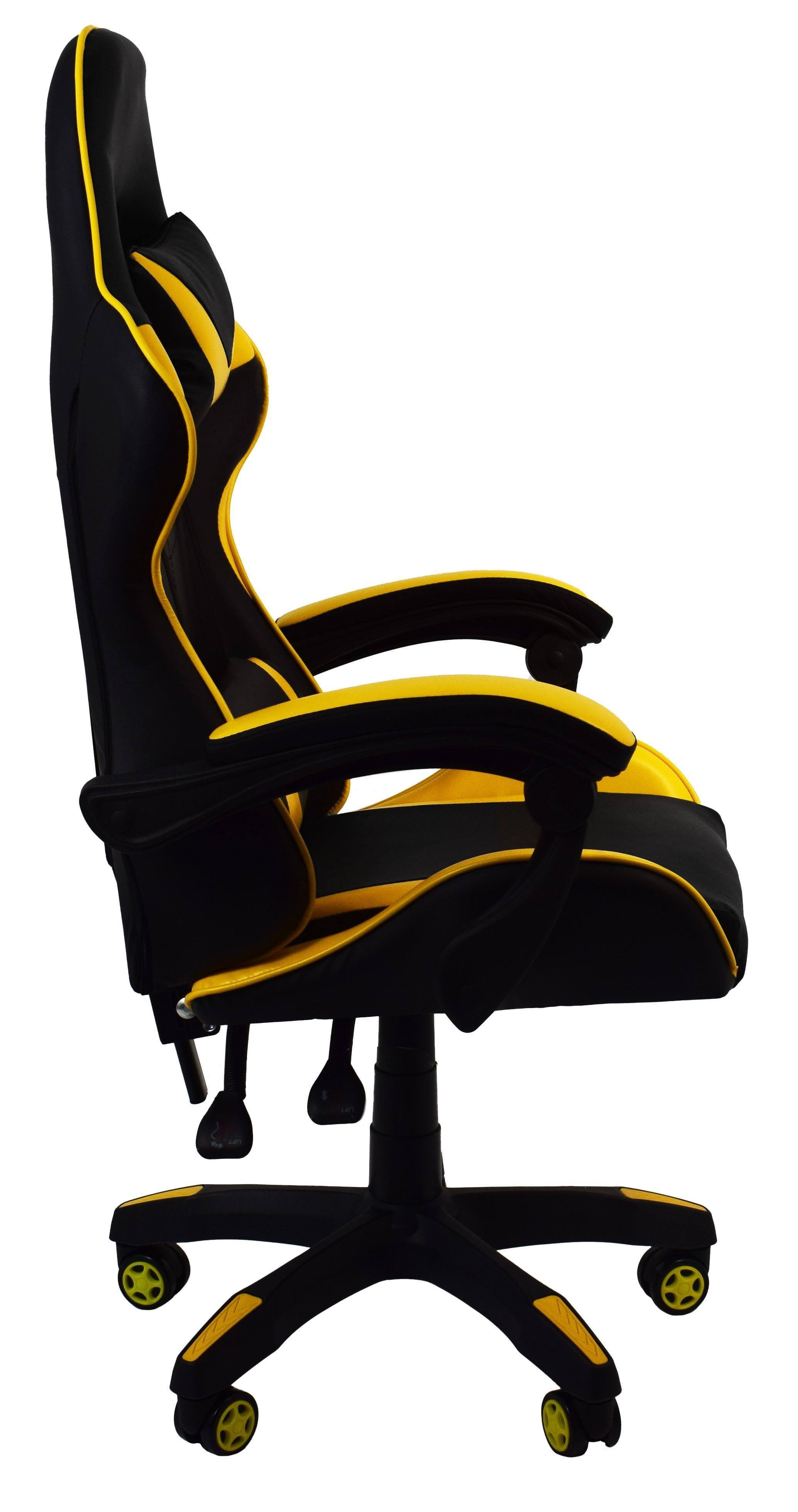 Крісло офісне комп'ютерне Bonro B-810 Жовтий (3545) - фото 11