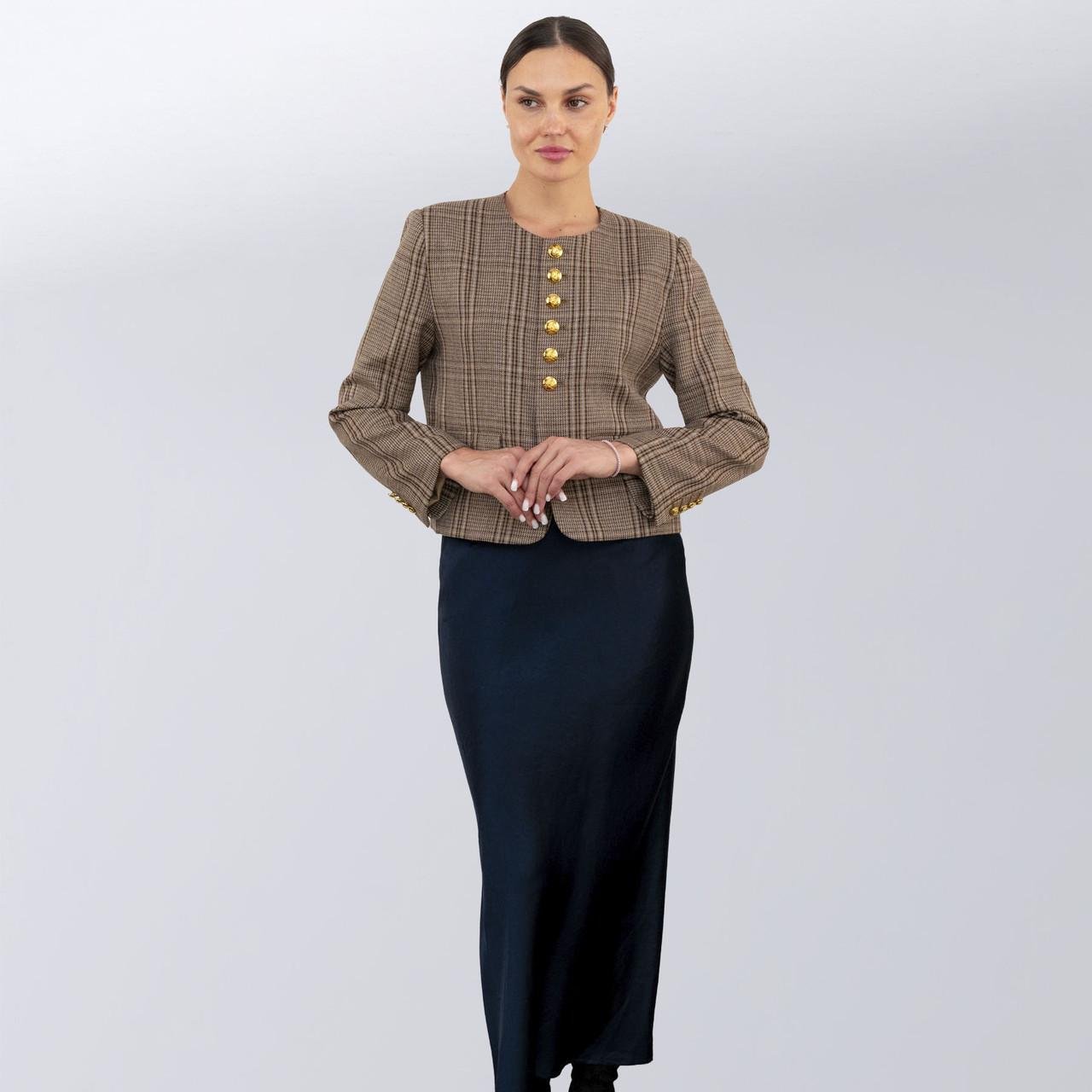 Жакет жіночий повсякдений Celine S Коричневий (2588762953) - фото 3 Жакет жіночий повсякдений Celine S Коричневий (2588762953) - фото 3