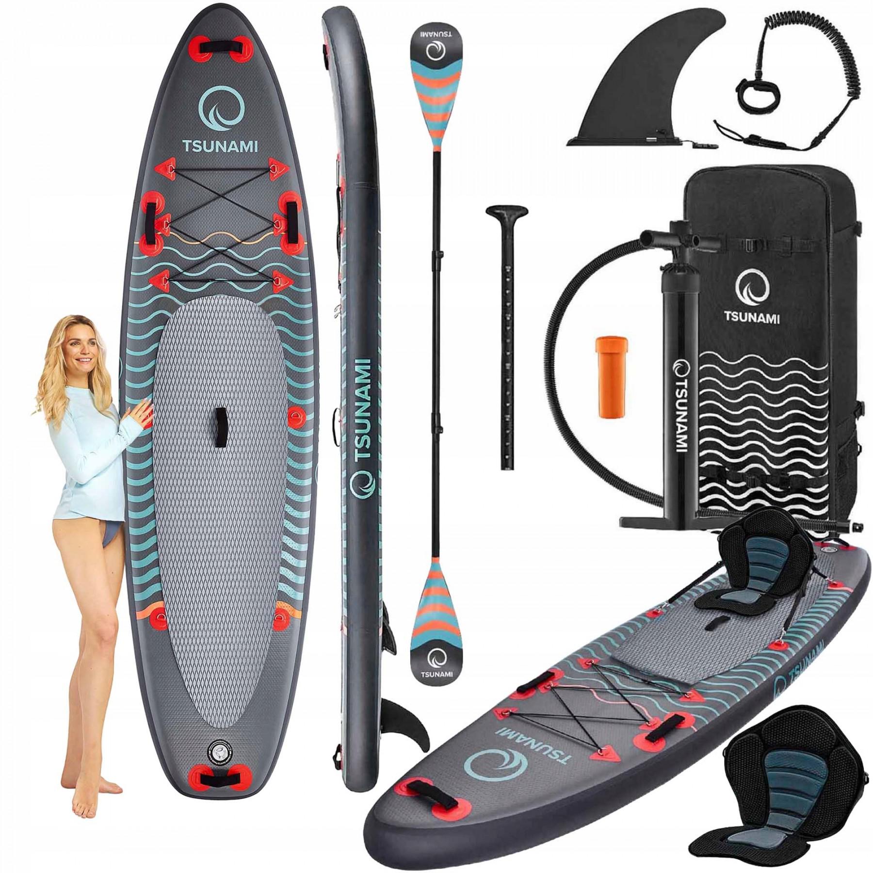 SUP-доска надувная TSUNAMI 350 см с веслом Wave T03 - фото 8