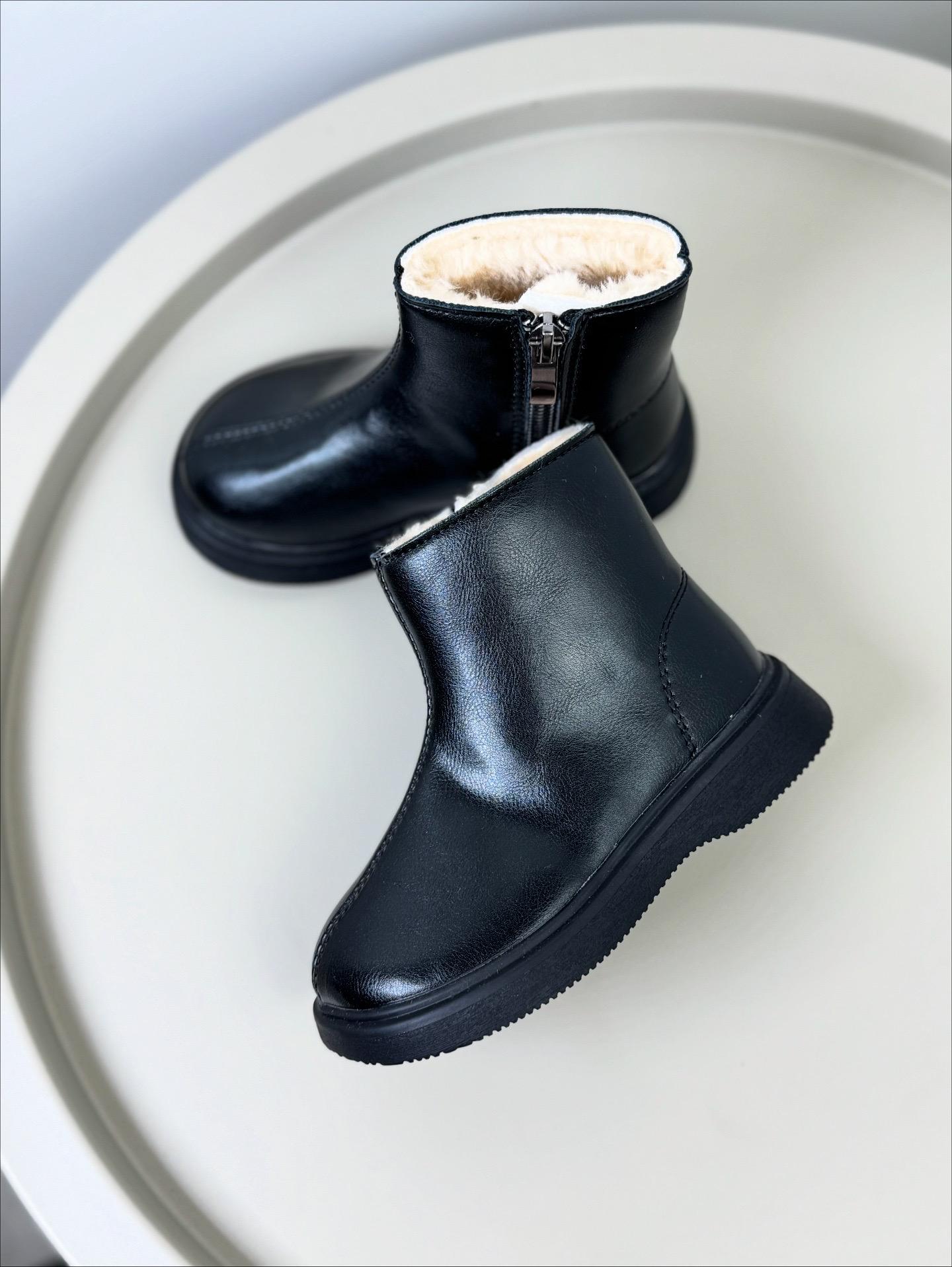 Ботинки детские зимние 1665 р. 27 Черный (30572013)