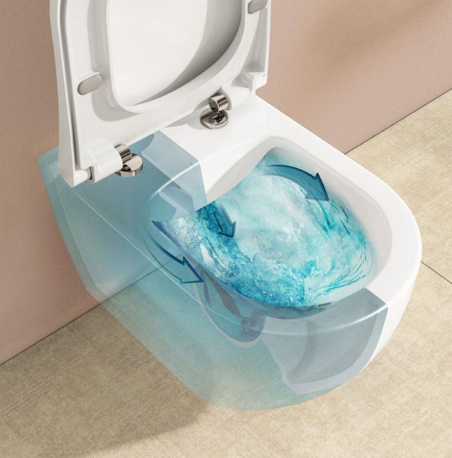 Унитаз подвесной VitrA Mia R SmootFlush с сидением Slim Soft Close (88-7510B003-7205) - фото 3