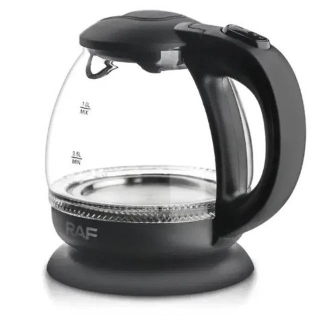 Электрочайник стеклянный 1 л RAF R 7910 1600 Вт