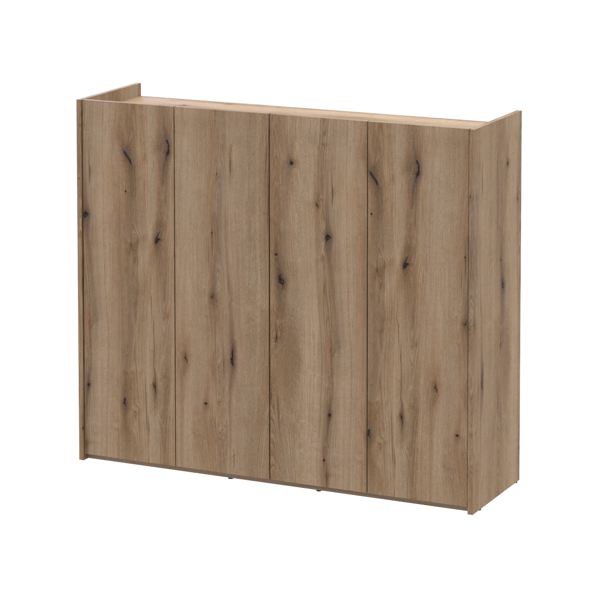 Тумба для обуви Doros Кассель 4 ДСП 128х40х110 см Дуб Эвок (41516214) (41516214) - фото 1 Тумба для обуви Doros Кассель 4 ДСП 128х40х110 см Дуб Эвок (41516214) (41516214) - фото 1