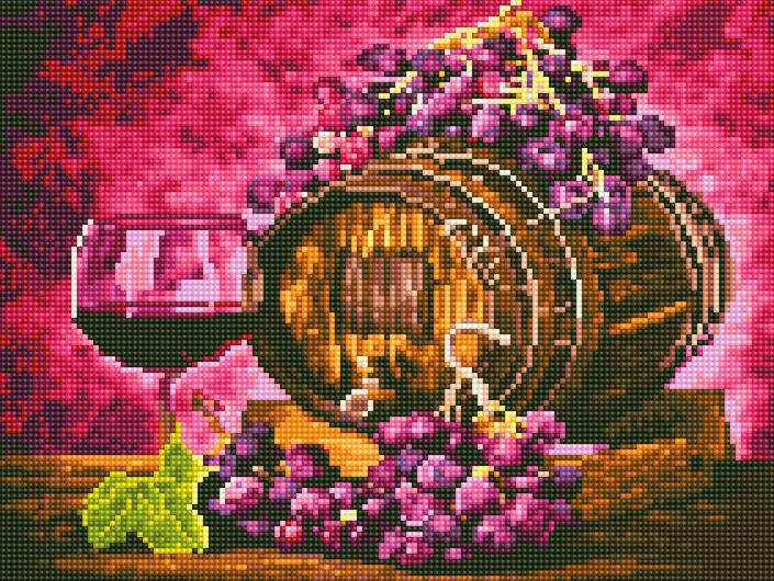 Алмазная мозаика Rainbow Art Бочонок с вином 30x40 см (EJ1240)