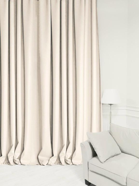 Штора-блекаут Люкс 350х270 см Бежевий світлий пастельний