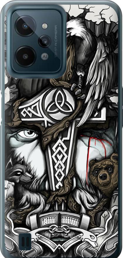 Чехол на Realme C31 Тату Викинг (4098u-2593-42517)