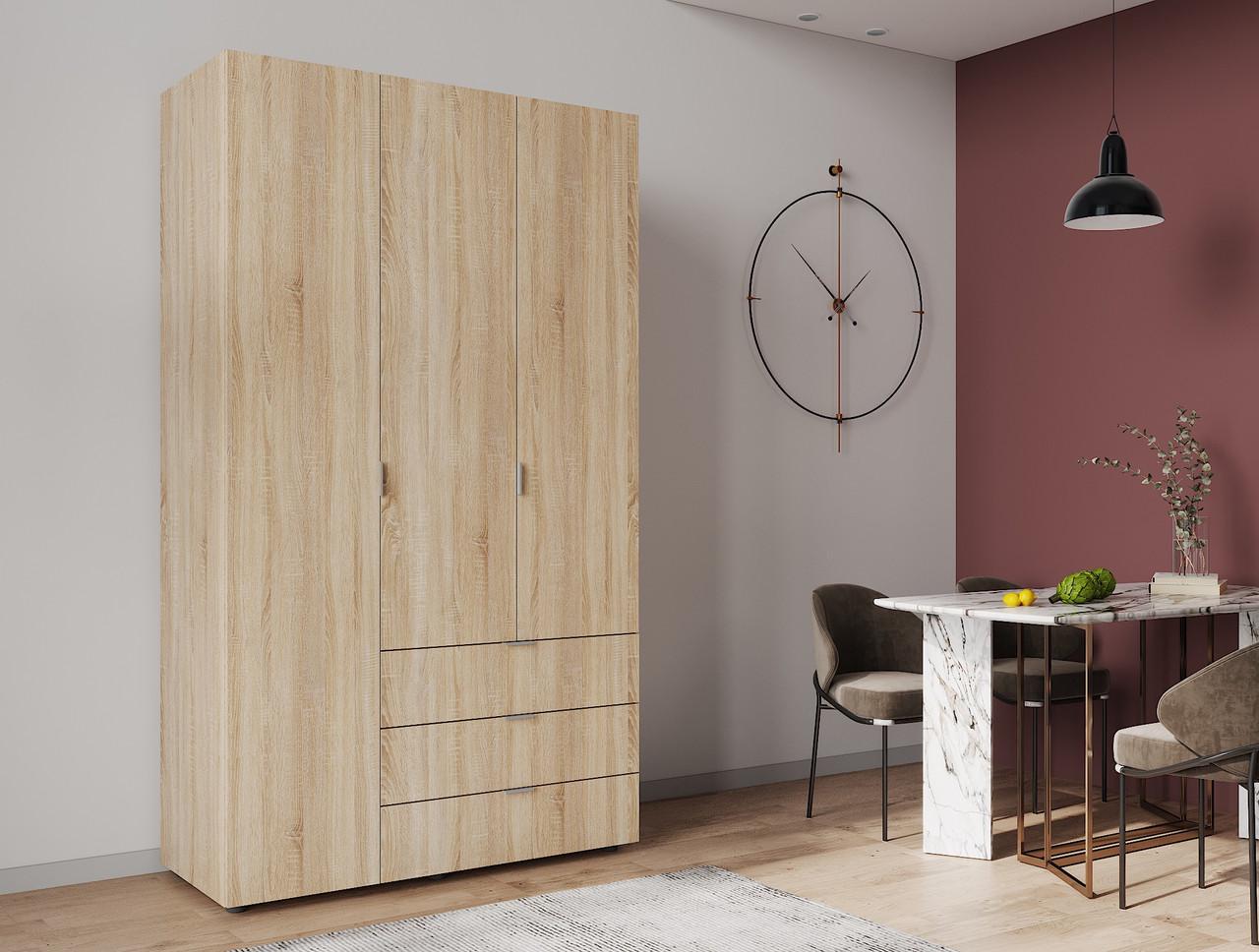 Шкаф распашной для одежды Doros Гелар 116,2х49,5х203,4 см Дуб сонома (26795716) - фото 2 Шкаф распашной для одежды Doros Гелар 116,2х49,5х203,4 см Дуб сонома (26795716) - фото 2