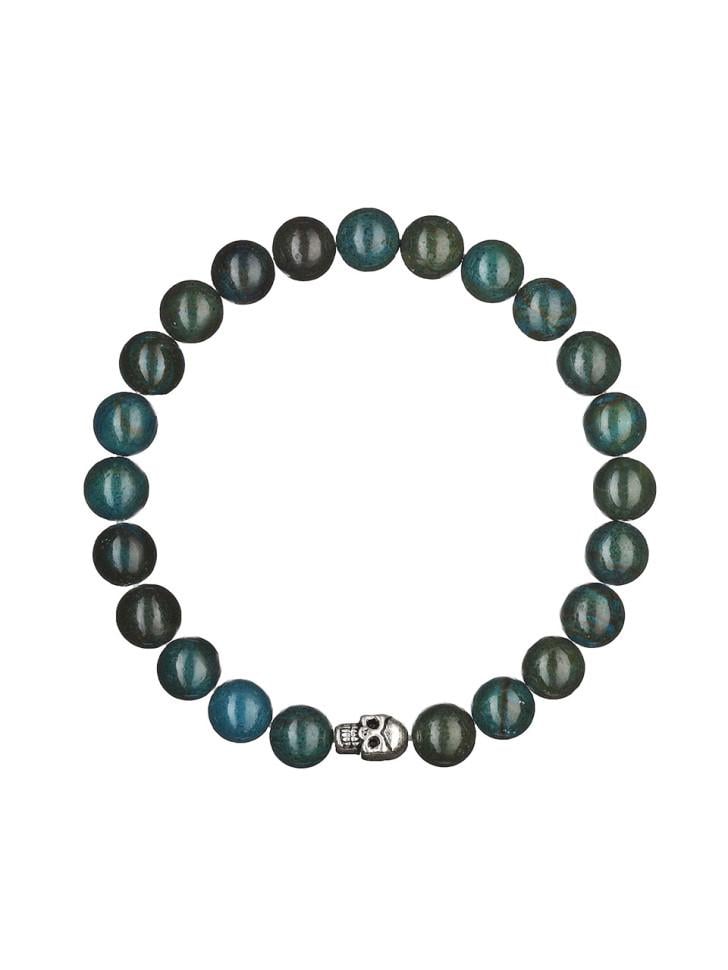 Браслет мужской из натуральных камней апатит (4968)