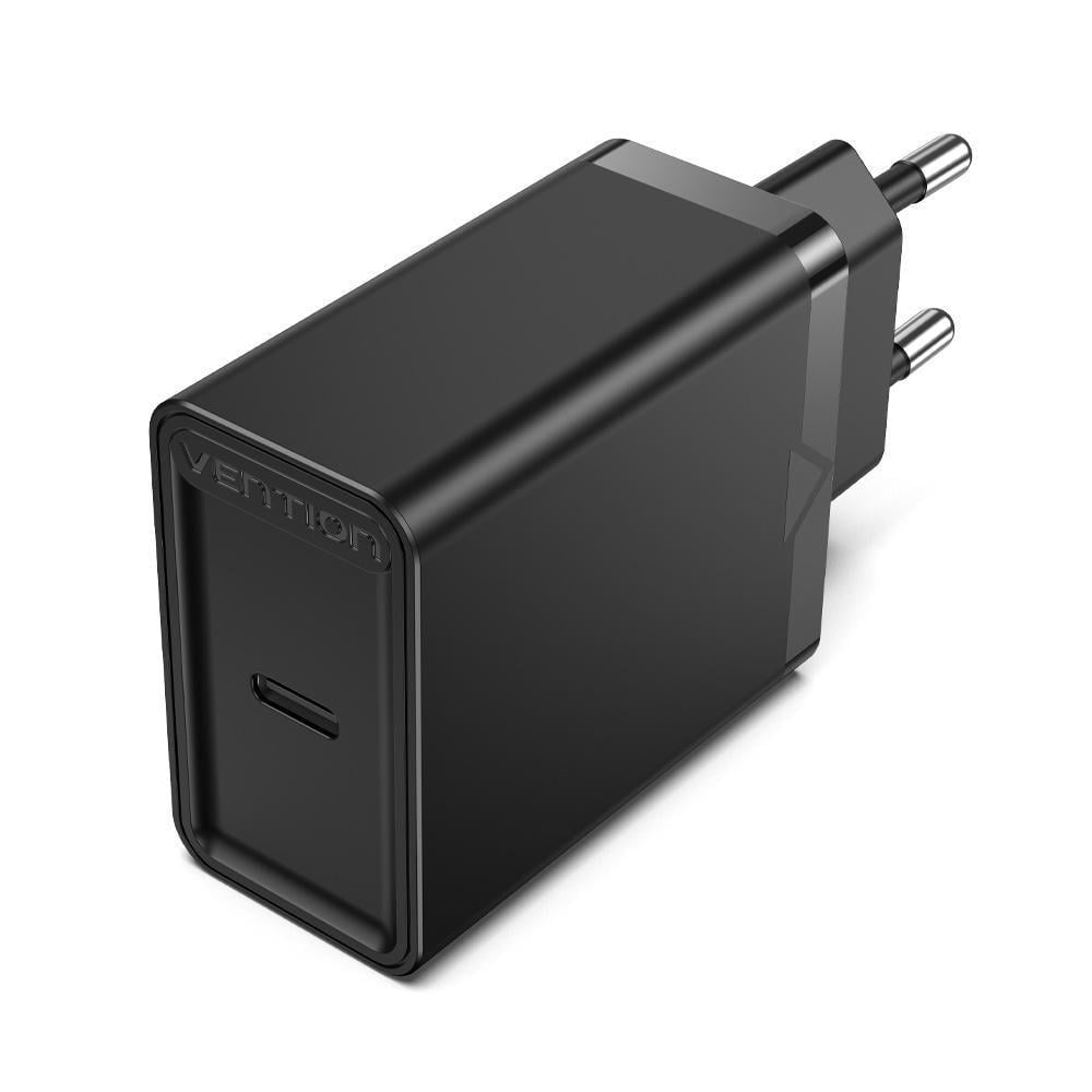 Зарядное устройство для Vention 30W Type-C 2.5A/12V USB-C для iPhone 15/14/13/12 Черный (FAIB0-EU) Зарядное устройство для Vention 30W Type-C 2.5A/12V USB-C для iPhone 15/14/13/12 Черный (FAIB0-EU)