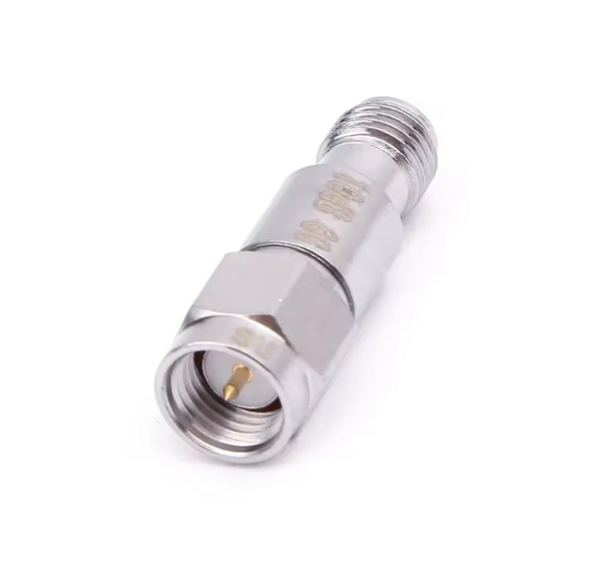 Aтенюатор 2W 10Db спектр частот до 8Ghz коннекторы SMA Male/Female (00-00025780)