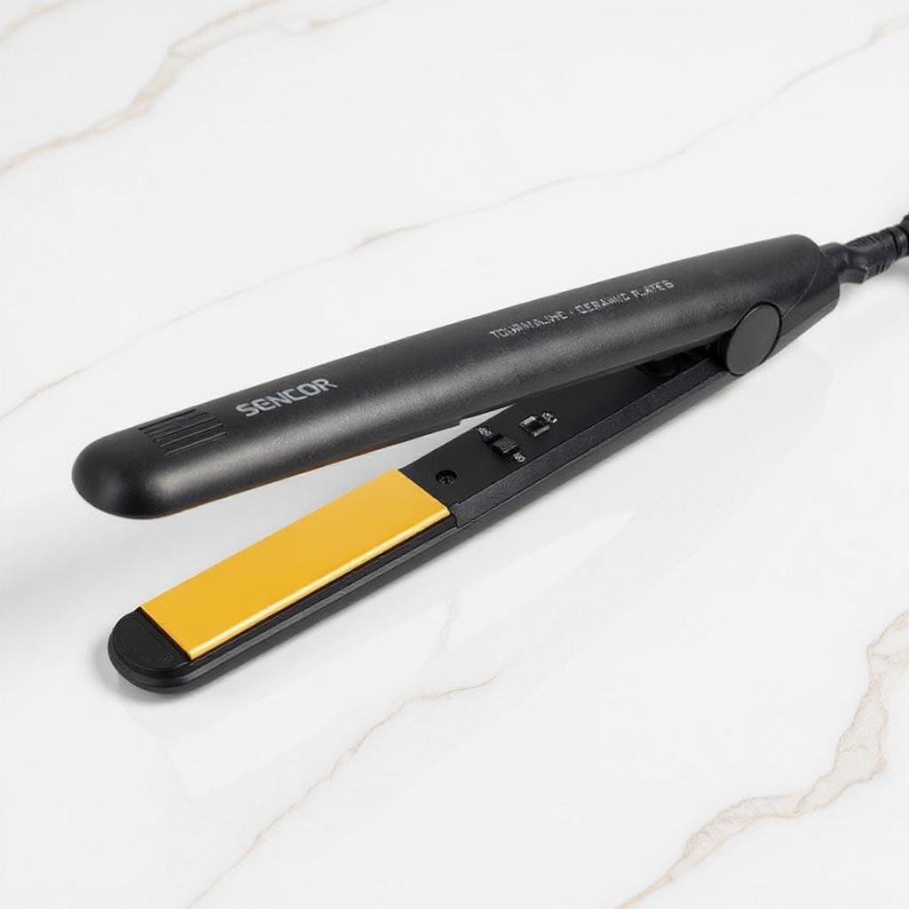 Випрямляч для волосся Sencor SHI131GD Керамічні пластини з турмаліновим покриттям LED індикатор 40 Вт Чорний (SHI131GD)