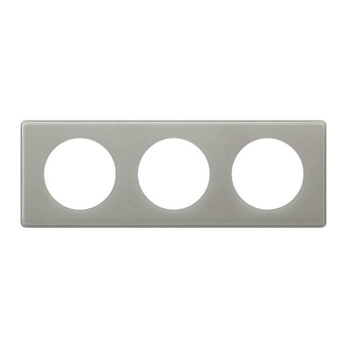 Рамка Legrand Celiane пластик 3 пости 8.5х23 см Сірий (066603)