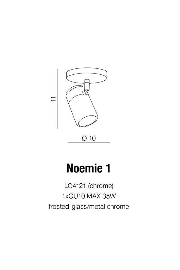 Спот Azzardo Noemie 1 AZ1310 (LC4121-CH) - фото 2 Спот Azzardo Noemie 1 AZ1310 (LC4121-CH) - фото 2
