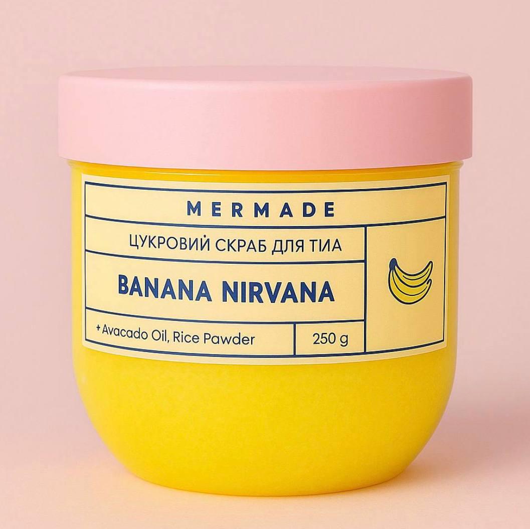 Скраб для тела сахарный Mermade Banana Nirvana 250 г (м00649)