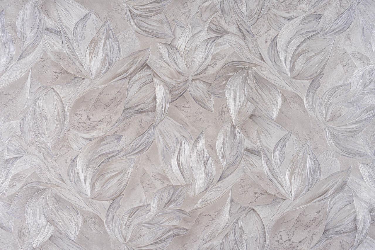 Обои флизелиновые LeGrand Platinum Листья 8761-03 Декор винил горячего тиснения 1,06х10,05 м Бежевый