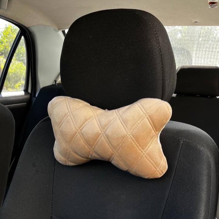 Подушка в машину с двойной строчкой 27x16x8 см Темно-бежевый (24167325) Подушка в машину с двойной строчкой 27x16x8 см Темно-бежевый (24167325)