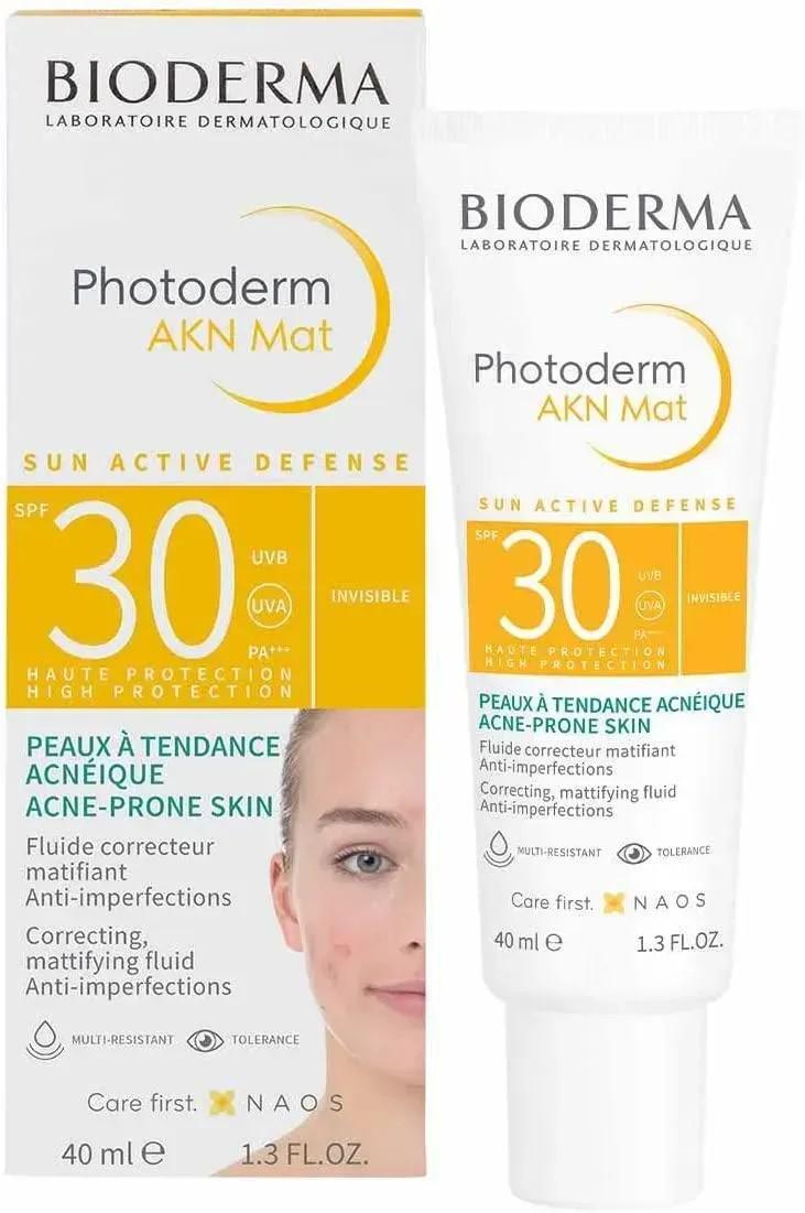Емульсія сонцезахисна BIODERMA Photoderm AKN Mat SPF 30 Matifying Sun Fluid 40 мл (1604817142)