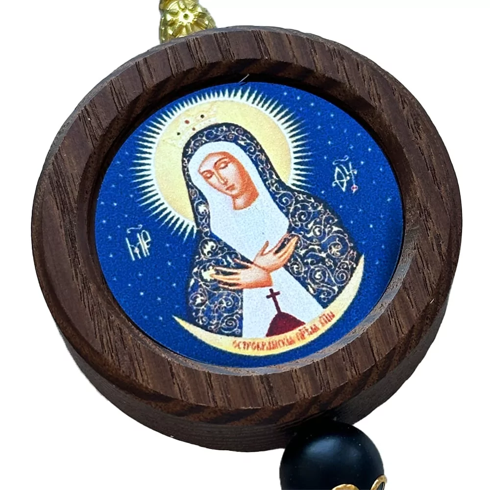 Ікона Богородиця Остробрамська автомобільна з ароматом Si (11155-11268) - фото 2 Ікона Богородиця Остробрамська автомобільна з ароматом Si (11155-11268) - фото 2