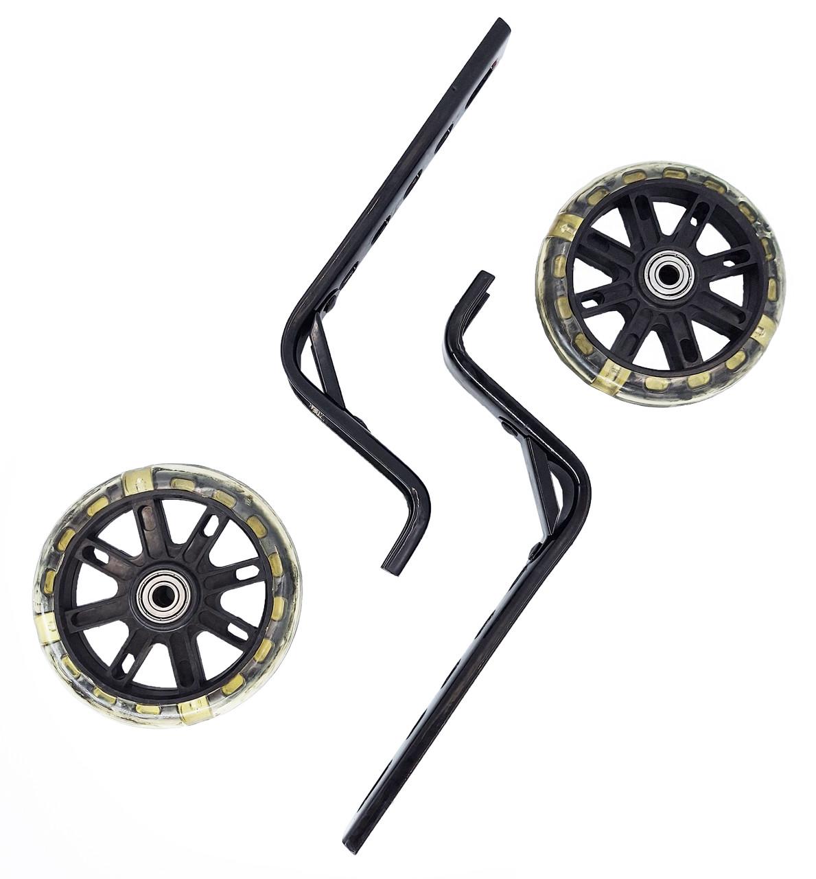 Колеса опорные светодиодные для детского велосипеда 12-20" Черный (G0000999) - фото 2 Колеса опорные светодиодные для детского велосипеда 12-20" Черный (G0000999) - фото 2