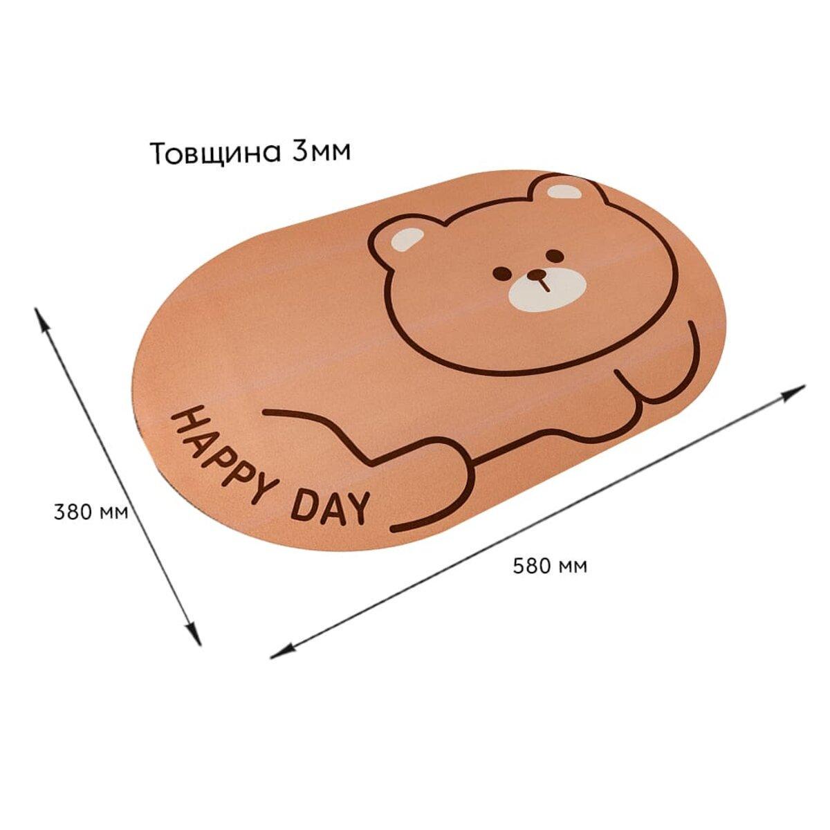 Коврик влаговпитывающий 38x58 см x 3 мм D (3DPanda-2556) - фото 3 Коврик влаговпитывающий 38x58 см x 3 мм D (3DPanda-2556) - фото 3