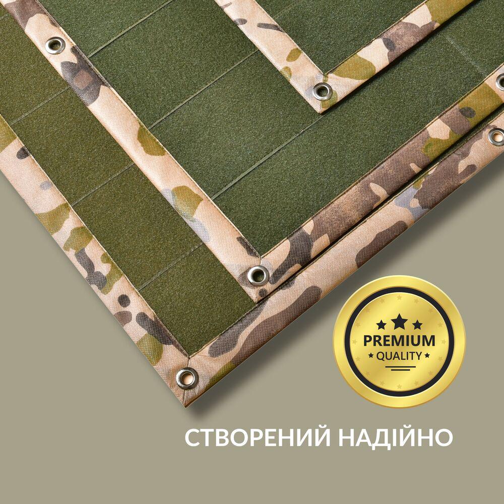 Стенд-панель для шевронів IDEIA з 2 шевронами 61х92 см Мультикам степ (25007) - фото 7