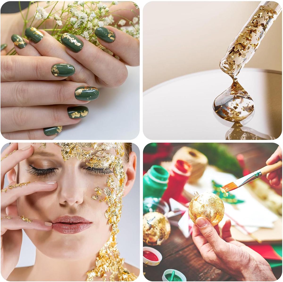 Поталь у пластівцях для декорування 15 г Золотий (Flake-15-G) - фото 13 Поталь у пластівцях для декорування 15 г Золотий (Flake-15-G) - фото 13