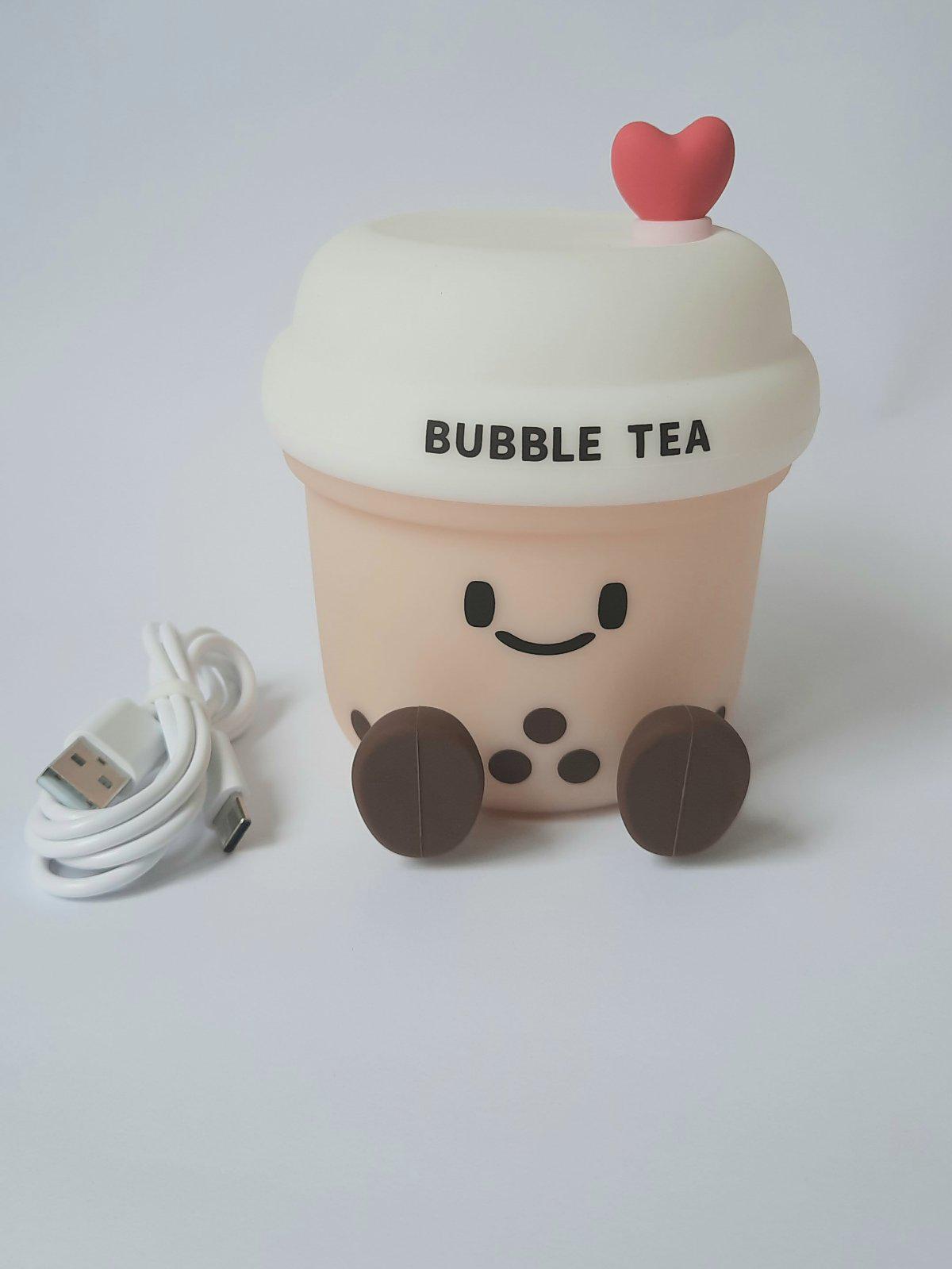 Ночник силиконовый аккумуляторный Кружка с чаем A030 Белый (A030)