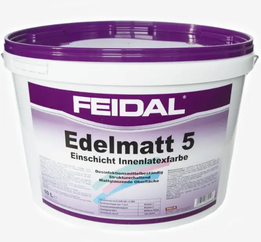 Краска интерьерная Feidal Edelmatt 5 10 л Белый - фото 1